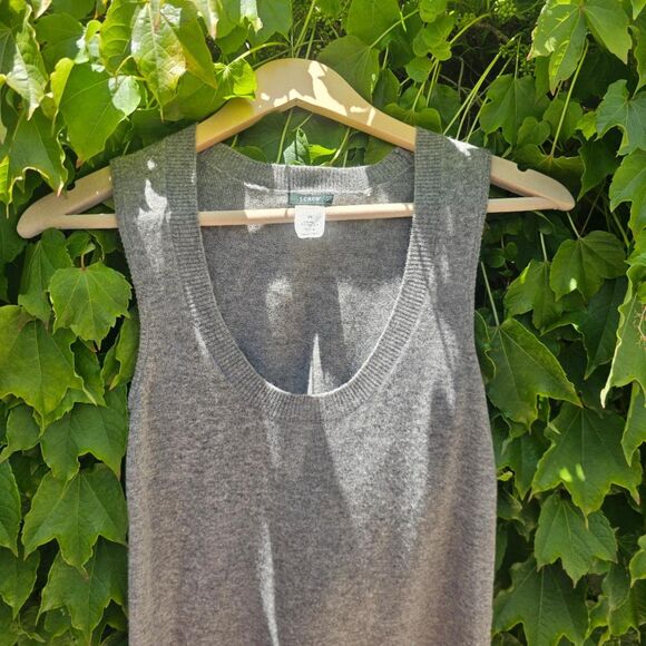 J. Crew Gray Wool Cashmere Sleeveless Mini-Dress Size XS - Picture 2 of 7